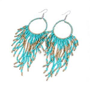 Bohemian Bead Dangle Earrings